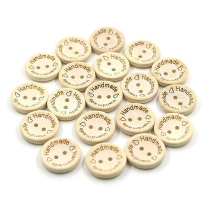 Paxley pieces/pack wooden buttons clothing decoration wedding decor handmade letter love DIY crafting scrapbooking for sewing accessories