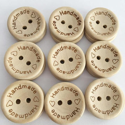 Paxley pieces/pack wooden buttons clothing decoration wedding decor handmade letter love DIY crafting scrapbooking for sewing accessories