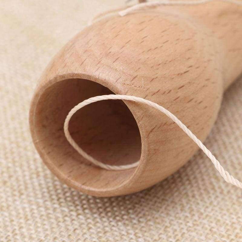 Paxley Schnitz wax line wooden handle sewing awl stitching leather canvas tent sewing needle craft DIY hand-sewn tools