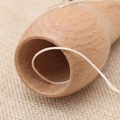 Paxley Schnitz wax line wooden handle sewing awl stitching leather canvas tent sewing needle craft DIY hand-sewn tools