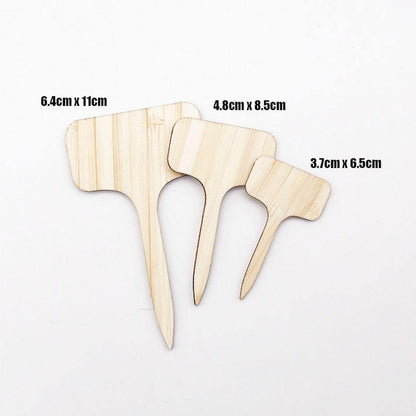Paxley Wood Plant Labels | Eco-Friendly | Perfect for Garden & Balcony | Marker Tags for Plants