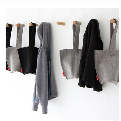 Paxley Wall Hooks made of Wood | Space-saving | Minimalist Design | Sturdy Coat Rack | Decorative and Practical