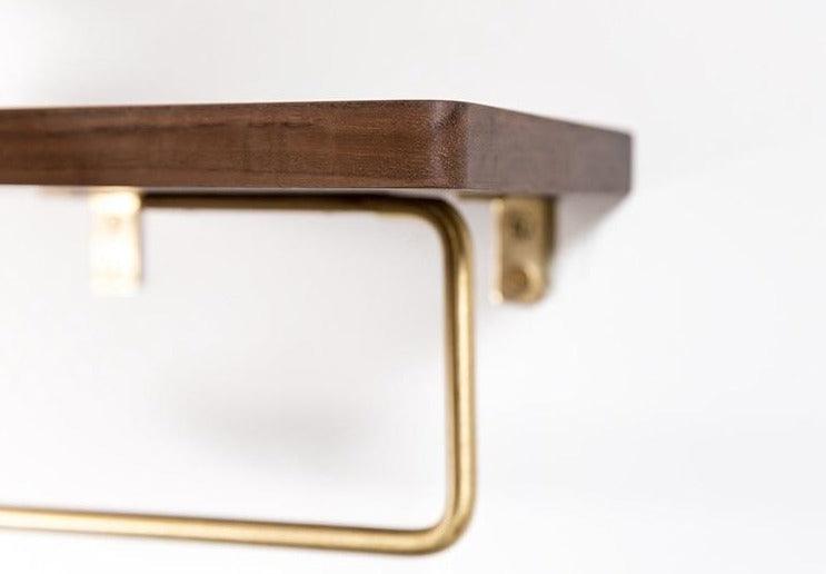 Paxley | Toilet Paper Holder | Wooden with Shelf | Wall Mounted