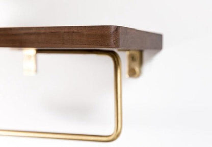 Paxley | Toilet Paper Holder | Wooden with Shelf | Wall Mounted