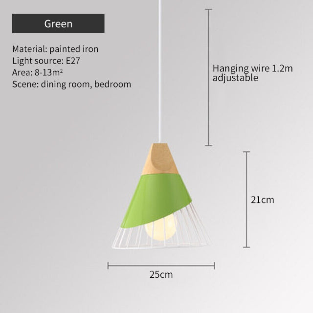 Paxley | Hanging Pendant Lamp Green