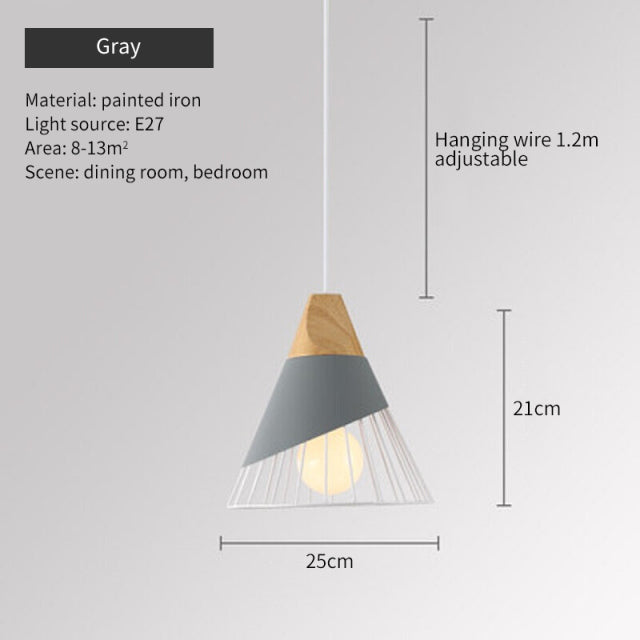 Paxley | Hanging Pendant Lamp Gray
